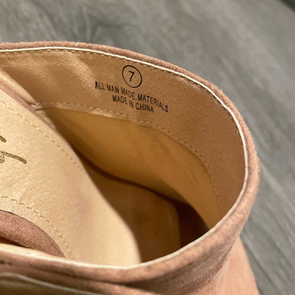 Lulu's Blush Suede Heels - Picture 6 of 6
